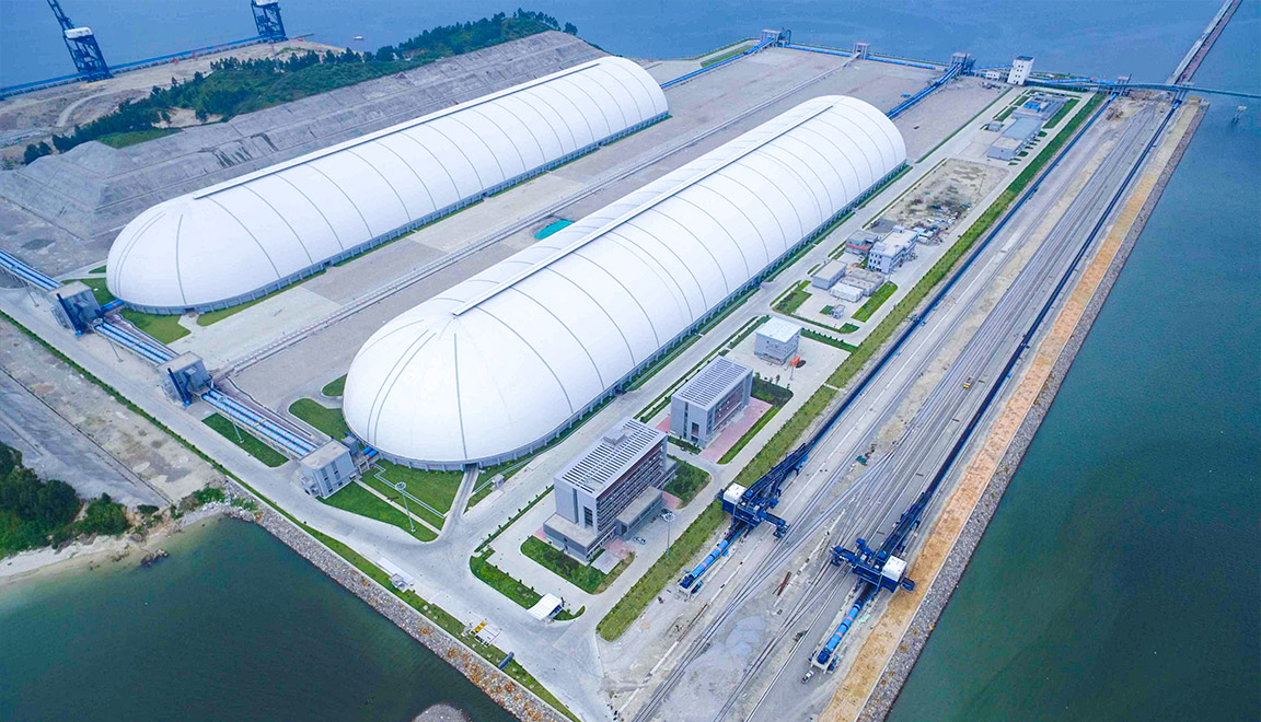 廣東惠州港荃灣港區煤碼頭鋼煤棚